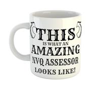 Just The Shirt This is What an Amazing Nvq Assessor Looks Like Mug, Stocking Filler Gift, 11 oz Ceramic Mug