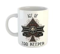 Just The Shirt Unique Gothic Ace of Zoo Keeper Mug with Rock and Roll Ace Motif Gift for Heavy Metal Professionals, 11 oz Ceramic Mug