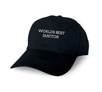 Just The Shirt Worlds Best Janitor Novelty Black Baseball Cap