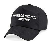 Just The Shirt World's Okayest Auditor Baseball Cap Dad Gift Black