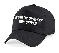 Just The Shirt World's Okayest Bus Driver Baseball Cap Dad Gift Black