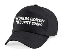 Just The Shirt World's Okayest Security Guard Baseball Cap Dad Gift Black