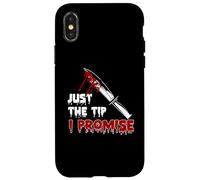 Just The Tip I Promise Funny Horror Halloween Costume Case for iPhone X/XS