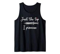 Just The Tip I Promise Syringe Funny Health Profession Gift Tank Top