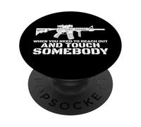 Just The Tip US American Flag Bullet Gun Shirt For Men Women PopSockets Adhesive PopGrip