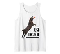 Just Throw It Funny Black Labrador Retriever Dog Lovers Tank Top