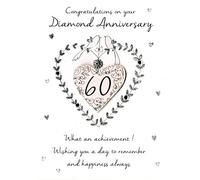Just To Say 60th Diamond Anniversary Greeting Card Second Nature Cards