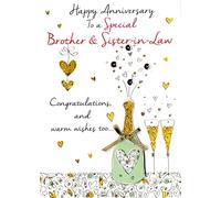 Just to Say Brother & Sister-In-Law Anniversary Greeting Card Second Nature Cards
