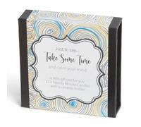 Just to say... Take Some Time (wrap). 12 x Twenty Minute Candles with a Ceramic Holder for Relaxation, Meditation, Mindfulness and Well-Being