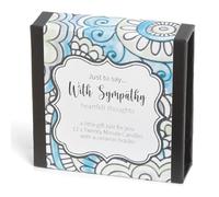 Just to say... with Sympathy (wrap). 12 x Twenty Minute Candles with a Ceramic Holder for Relaxation, Meditation, Mindfulness and Well-Being