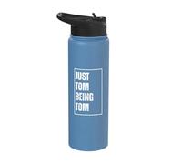 Just Tom Being Tom - Funny First Name Joke Birthday Stainless Steel Insulated Water Bottle