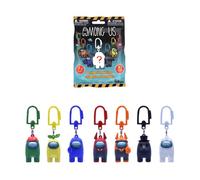 Just Toys LLC Among Us Backpack Hanger - Blind-Bag Collectible - Clip-On Accessory for Backpacks, Bags & Keychains