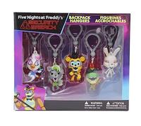 Just Toys LLC Five Nights at Freddy's Backpack Hangers (Five Nights at Freddy's Security Breach Backpack Hangers S1 Collector's Box), Multi