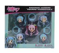 Just Toys LLC Hatsune Miku Backpack Hangers - 5-Pack Sakura, Snow & Classic Miku Keychains - PVC Anime Hangers for Bags, Backpacks, Purses & Gifts