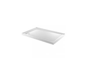 Just Trays Fusion Rectangular Shower Tray With 3 Upstand - 1400mm x 800mm - Left Handed - White Please Select Size: 1400 x 800mm, Finish: White, Handi
