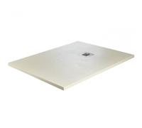 Just Trays Natural Rectangular Shower Tray - 1000mm x 900mm - Runswick Cream Finish: Runswick Cream, Please Select Size: 1000 x 900mm