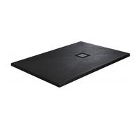 Just Trays Natural Rectangular Shower Tray - 1700mm x 900mm - Haworth Black Finish: Haworth Black, Please Select Size: 1700 x 900mm