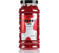 Just Treats Cherry Lips Retro Sweets Gift Jar 675g - Traditional Rose-Scented Cherry Gums, The Authentic Old-Fashioned Recipe - Nostalgic Sweet Gift, Made in the UK