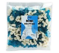 Just Treats Dolphins Mini Blue and White (500g Share Bag)