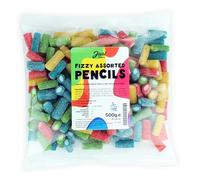 Just Treats Fizzy Assorted Pencils (500g Share Bag)