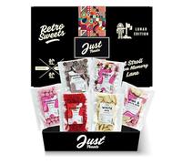 Just Treats Lunar Sweet Six Choc Hamper - Strawberry Bonbons, Choc Jazzles, Dolly Mixture, Pink and White Mice, Squirrel Cherry Lips and White Mice (3,5,7,23,25,31)