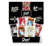 Just Treats Lunar Sweet Six Gummy Hamper - Dark Chocolate Peanuts, Juicy Cherry Lips, Lion Wine Gums, Liquorice Comfits, Squirrel Floral Gums and White Mice (6,19,21,22,26,31)