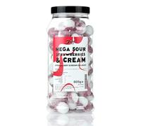 Just Treats Mega Sour Strawberries & Cream Gift Jar