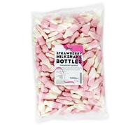 Just Treats Strawberry Milkshake Bottles (1kg Party Bag)
