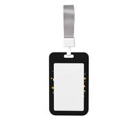 Just Try Once Again Sliding Id Badge Holder Hard Plastic Work Card Case Name Tag Protector for Nurses Office