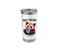 Just Trying to Stay Alive with Coffee Stainless Steel Insulated Tumbler