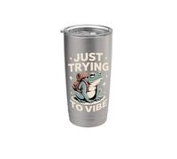 Just Trying to Vibe Backpack Frog Aesthetic Stainless Steel Insulated Tumbler