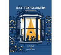 Just Two Markers: One Slow Town: A Cozy Architecture Coloring Book for Adults & Teens: 45 Bold and Easy Scenes of Doors, Shopfronts & Rooftops, Only 2 Markers Needed Per Page