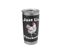 Just Us Chickens Design for Farming Fans Stainless Steel Insulated Tumbler