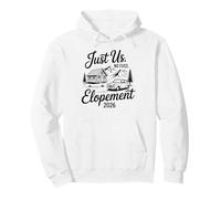 Just Us No Fuss Elopement 2026 Micro Wedding Bride Pullover Hoodie