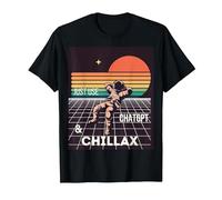 Just use ChatGPT and chill!!! Funny Chat GPT Design T-Shirt, Men, Black, 3X-Large