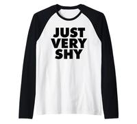 JUST Very Shy Raglan Baseball Tee