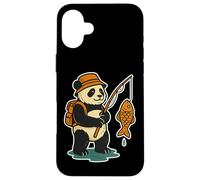 Just Vibin’ Like a Panda Funny Animal Zen Graphic Case for iPhone 16 Plus