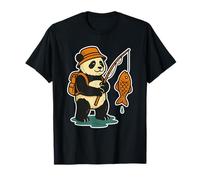 Just Vibin’ Like a Panda Funny Animal Zen Graphic T-Shirt