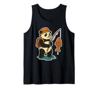 Just Vibin’ Like a Panda Funny Animal Zen Graphic Tank Top