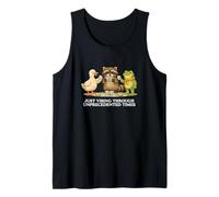 Just Vibing Through Unprecedented Times Funny Raunchy Meme Tank Top