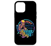 Just Waiting For Better Days Skeleton Design Case for iPhone 12 mini