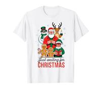 Just Waiting for Christmas Joyful Holiday Scene T-Shirt