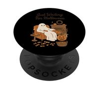 Just Waiting For Halloween Ghost Candy Fall PopSockets Adhesive PopGrip