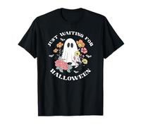 Just Waiting For Halloween Ghost Flower T-Shirt