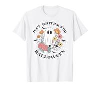 Just Waiting For Halloween Ghost Flower T-Shirt