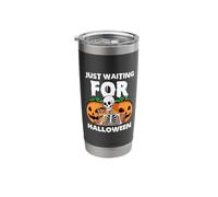 JUST Waiting for Halloween Skeleton Stainless Steel Insulated Tumbler