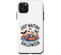 Just Waiting for Halloween Spooky Ghosts Pumpkins Full Moon Case for iPhone 11 Pro Max