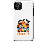 Just Waiting for Halloween Spooky Ghosts Pumpkins Full Moon Case for iPhone 11 Pro Max
