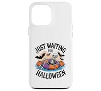 Just Waiting for Halloween Spooky Ghosts Pumpkins Full Moon Case for iPhone 13 Pro Max