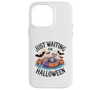 Just Waiting for Halloween Spooky Ghosts Pumpkins Full Moon Case for iPhone 14 Pro Max